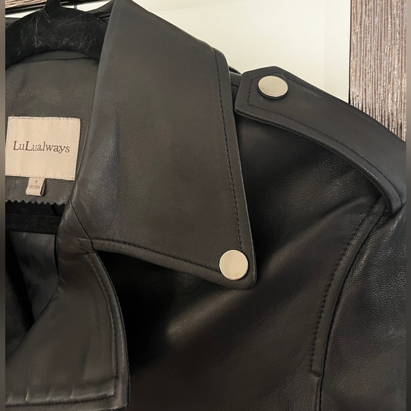 Short Style Soft Leather Jacket - Picture 6 of 6